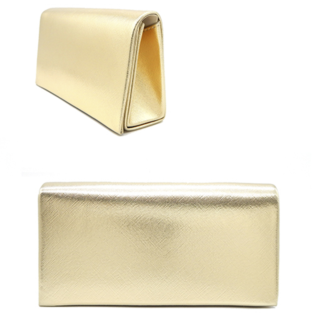 Koyal Wholesale Blank White Acrylic Clutch Purse for Women with Gold  Removable Metal Chain, 1-Pack 