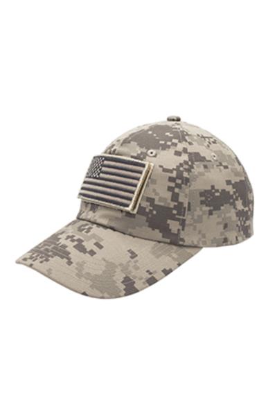 USA FLAG TACTICAL PATCH COTTON TWILL CAP