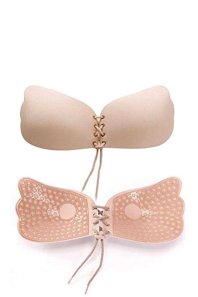 STRAPLESS BACKLESS SILICONE PUSH UP BRA