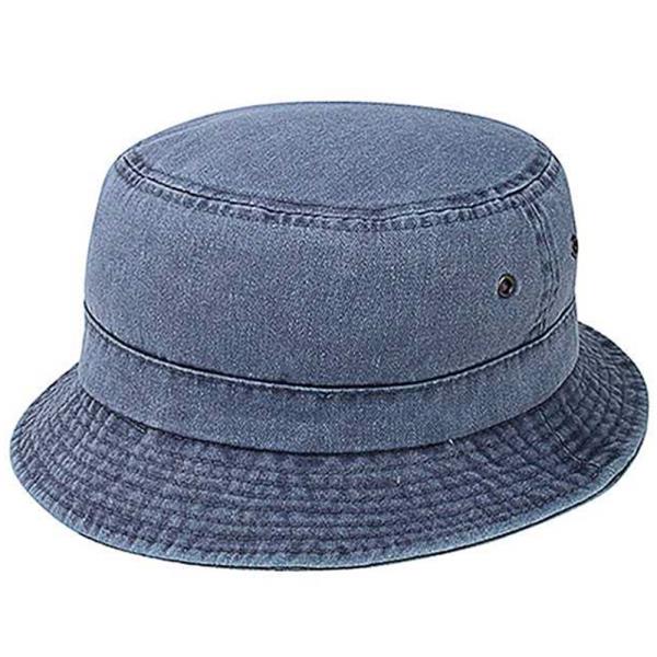 PIGMENT DYED TWILL WASHED BUCKET WITH A ROLL UP SHAPE HAT