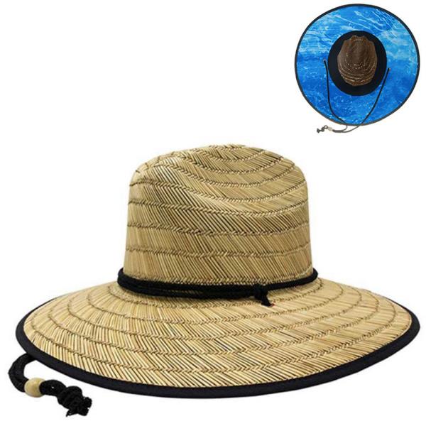 STYLISH USA FLAG PRINT LIFEGUARD STRAW HAT