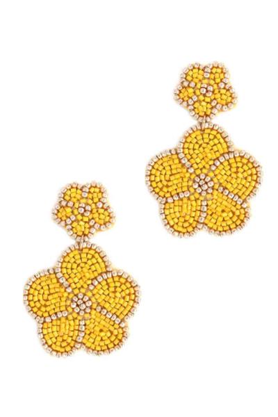 BEADED FLOWER FASHION NECKLACE