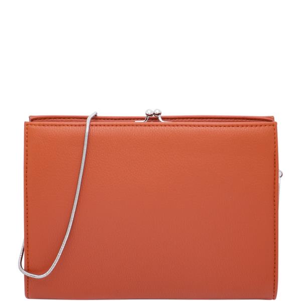 PLAIN SMOOTH CLUTCH CROSSBODY BAG