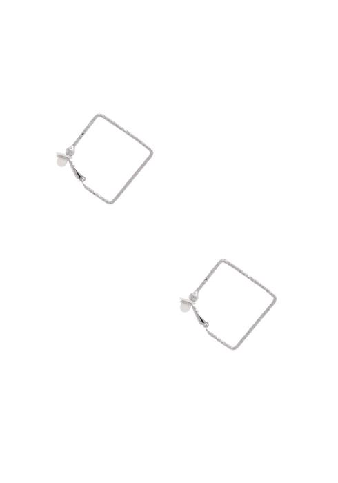 SQAURE SHAPE METAL EARRING