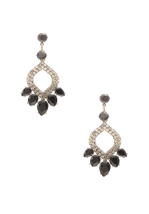CRYSTAL PEAR SHAPE DROP BRIDAL EARRING
