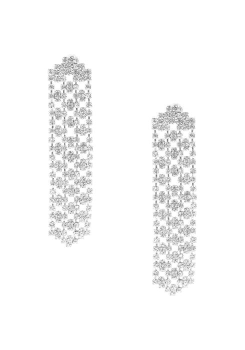 RHINESTONE PATTERN BRIDAL POST EARRING