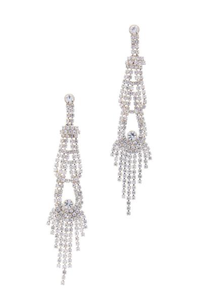 RHINESTONE DANGLE EARRING