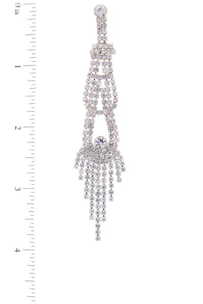 RHINESTONE DANGLE EARRING