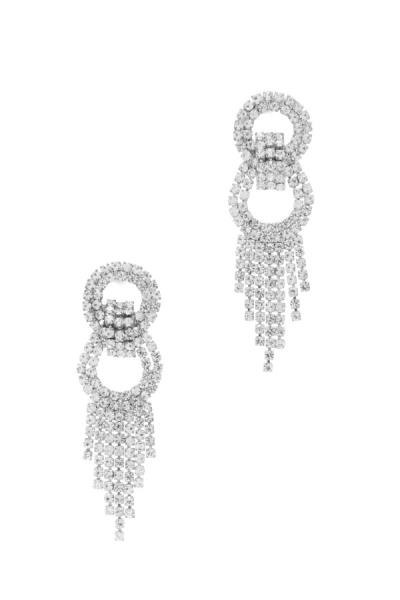 DOUBLE CIRCLE RHINESTONE EARRING