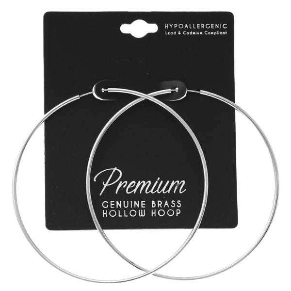 ENDLESS 1.5 70MM HOLLOW HOOP EARRING