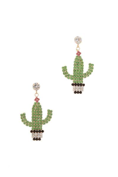 CACTUS POST DROP EARRING