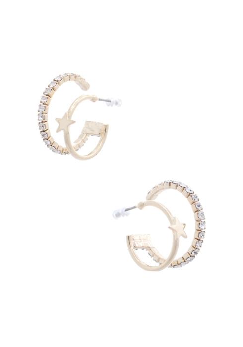STAR RHINESTONE EDGE EARRING