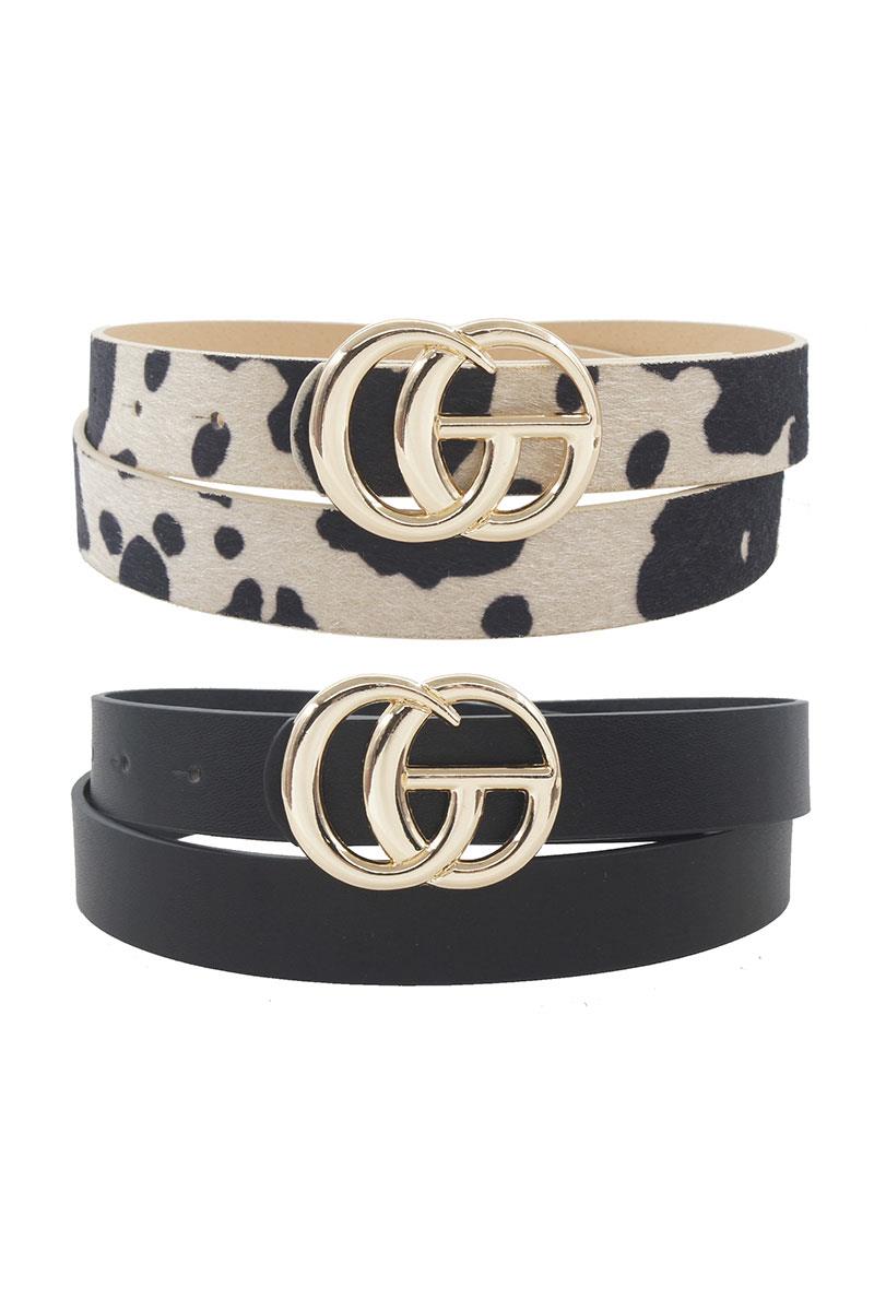 SOLID & COW GO BUCKLE DUO BELT