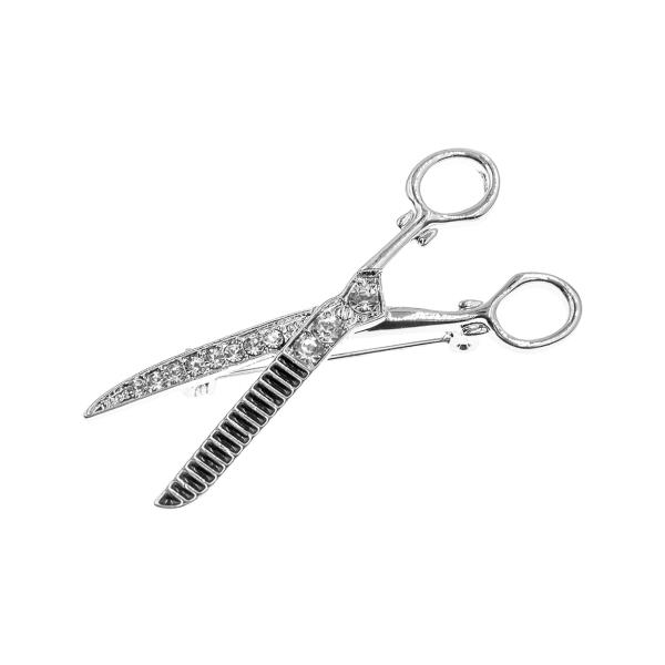 HAIR SHEAR SCISSOR BROOCH