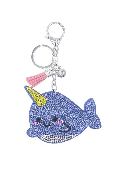 SMILING NARWHALE KEYCHAIN