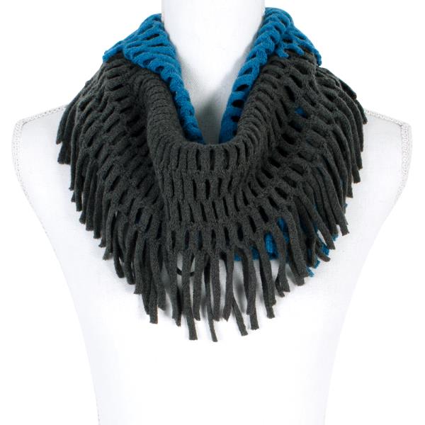 FASHION 2 LAYER FRINGE SCARF