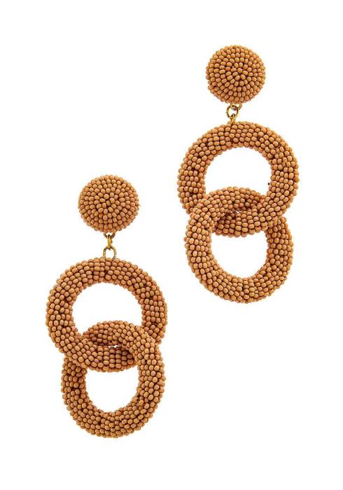 DOUBLE HOOP DROP EARRING