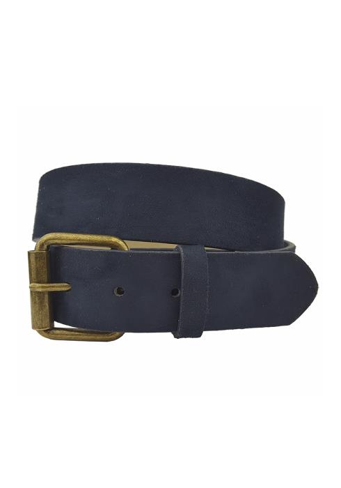 SUEDE BELT WITH SIMPLE ROLLER BUCKLE