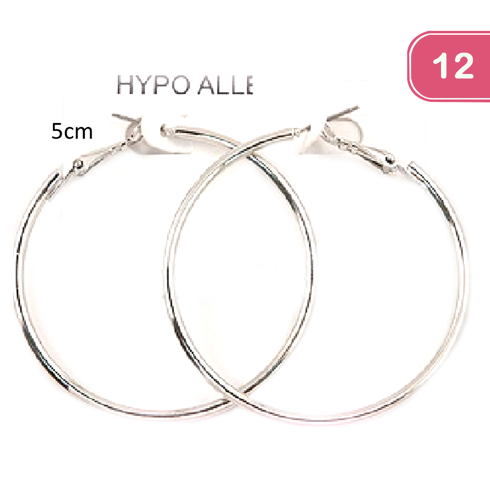 FASHION HOOP EARRING 12 UNITS