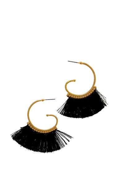 CHIC STYLISH FAN TASSEL EARRING