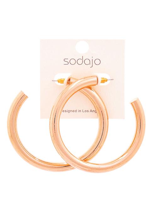 SODAJO FASHION CHIC 60 MM OPEN HOOP EARRING