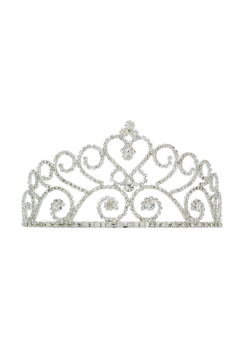 RHINESTONE PRINCESS CROWN TIARA