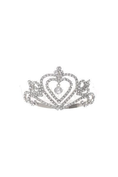 RHINESTONE PRINCESS MINI CROWN TIARA