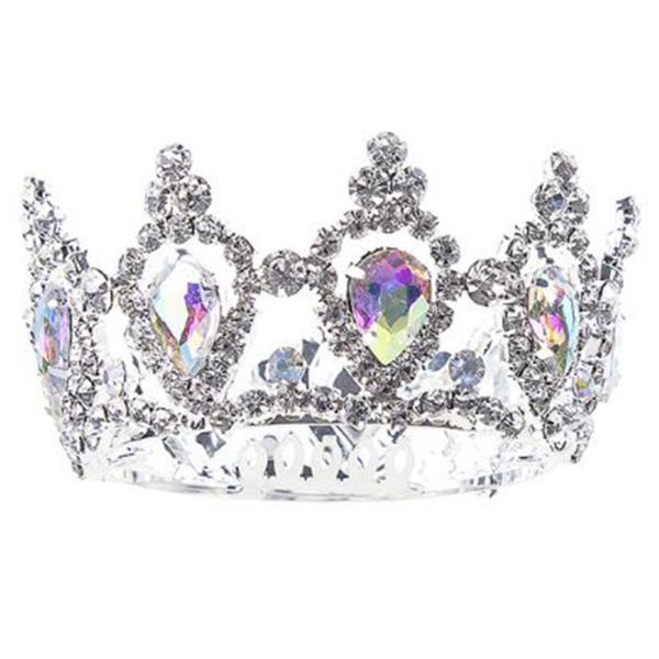 RHINESTONE CROWN TIARA
