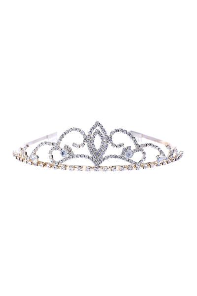 RHINESTONE PRINCESS BRIDAL WEDDING CROWN TIARA