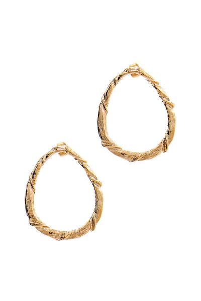SODAJO HOLLOW TEAR DROP EARRING