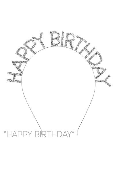 HAPPY BIRTHDAY RHINESTONE HEADBAND