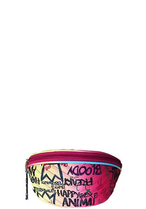 STYLISH GRAFFITI WORD PRINT FANNY PACK BAG
