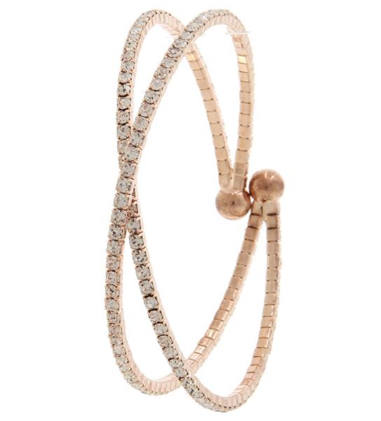 KRISS KROSS PAVE RHINESTONE CUFF BRACELET