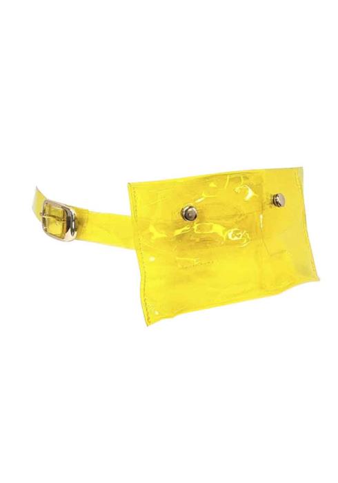 COLOR CLEAR MINI BAG WITH BELT