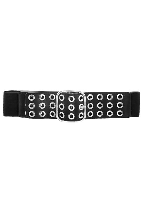 FASHION MULTI RING BUCKLE ELASTIC BELT