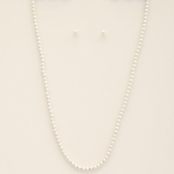 BALL BEAD METAL NECKLACE