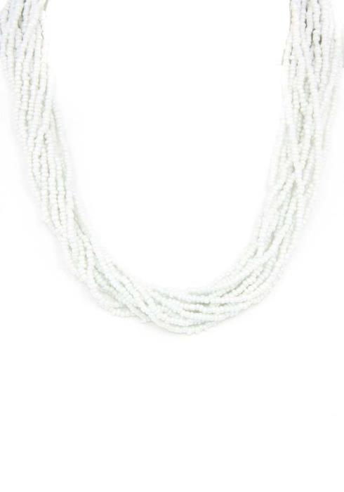 SEED BEAD TWISTED CHUNKY NECKLACE
