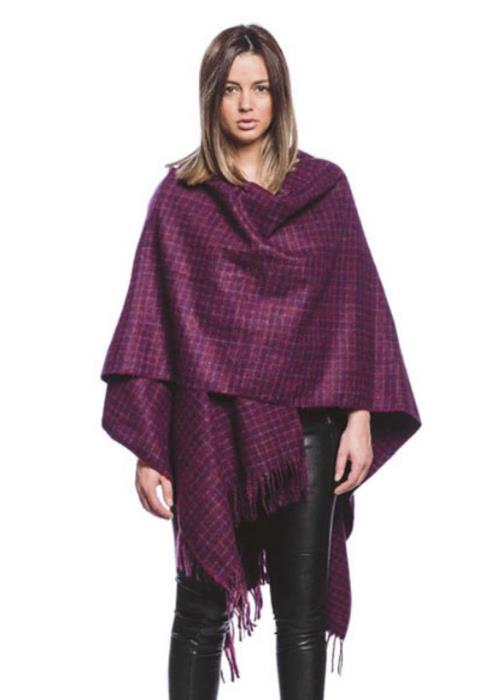 PLAID SOFT RUANA