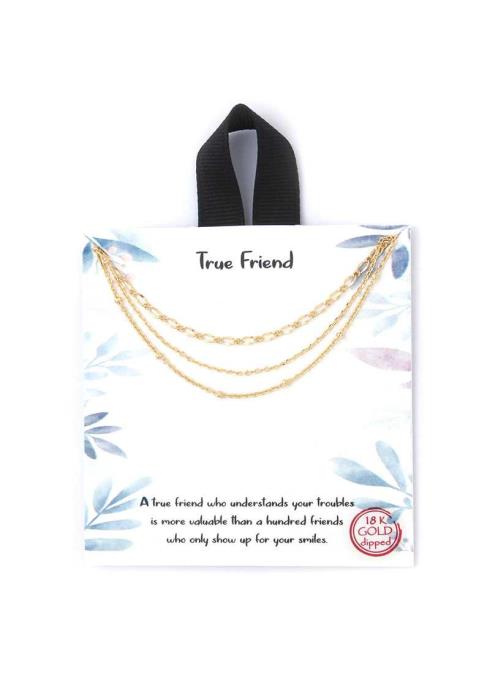 TRUE FRIEND LAYERED NECKLACE