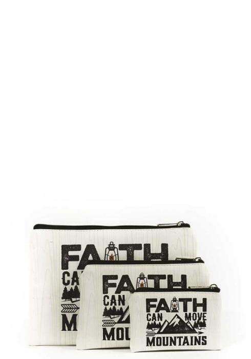 `FAITH CAN MOVE MOUNTAINS` POUCH