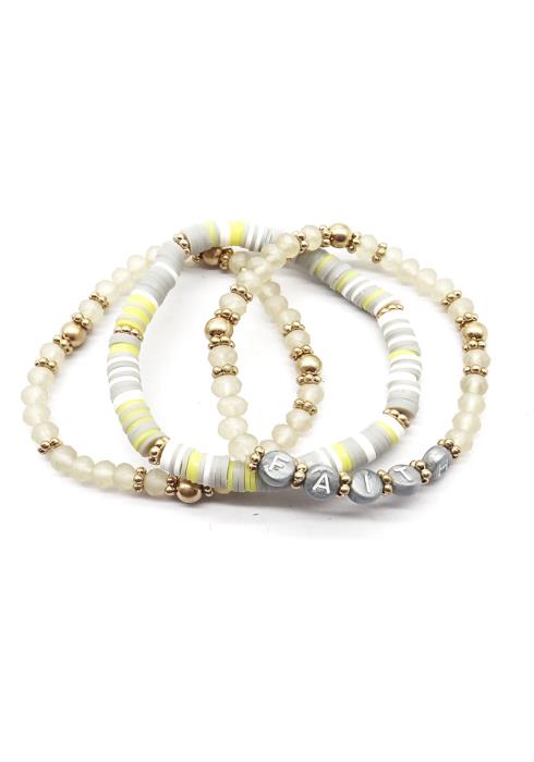 LOVE BEADED STACKABLE BRACELET