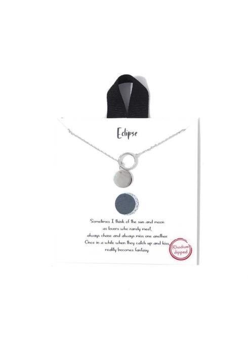 ECLIPSE CUT OUT CIRCLE NECKLACE