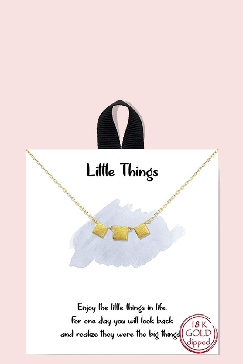 18K GOLD RHODIUM DIPPED LITTLE THINGS NECKLACE