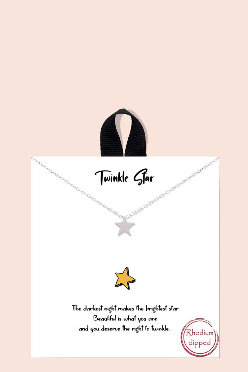 BLB TWINKLE STAR PENDANT NECKLACE