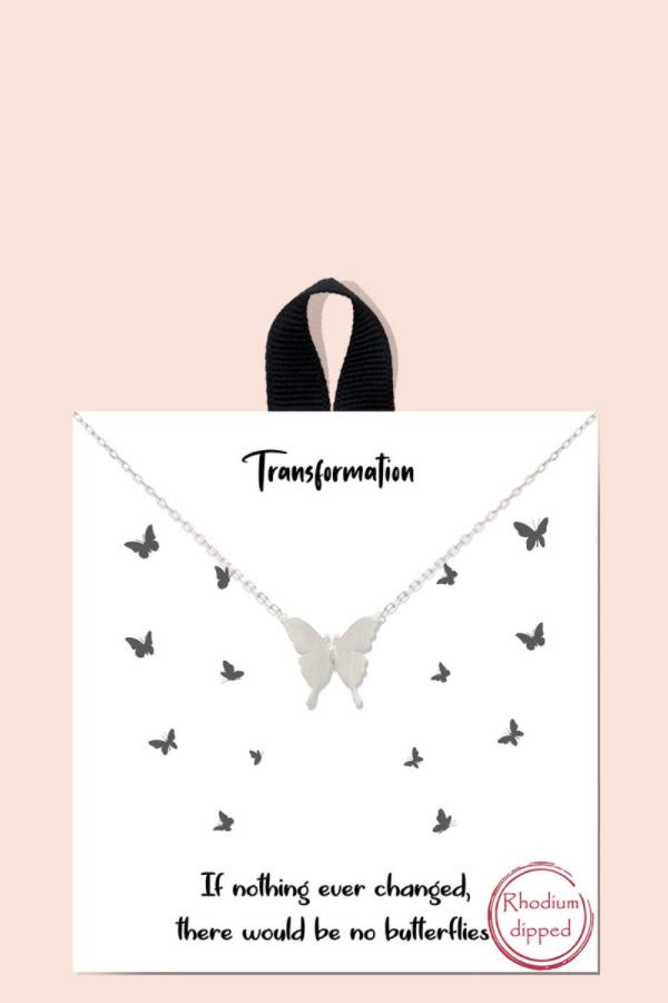 BLB BUTTERFLY 18K GOLD DIPPED NECKLACE