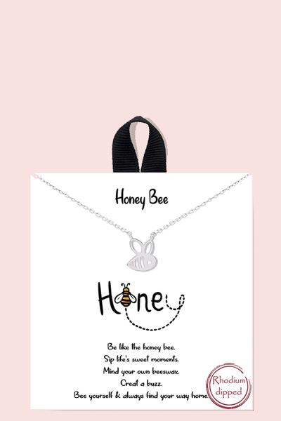 BLB HONEY BEE PENDANT NECKLACE