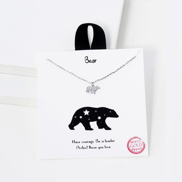 BLB BEAR METAL DAINTY NECKLACE