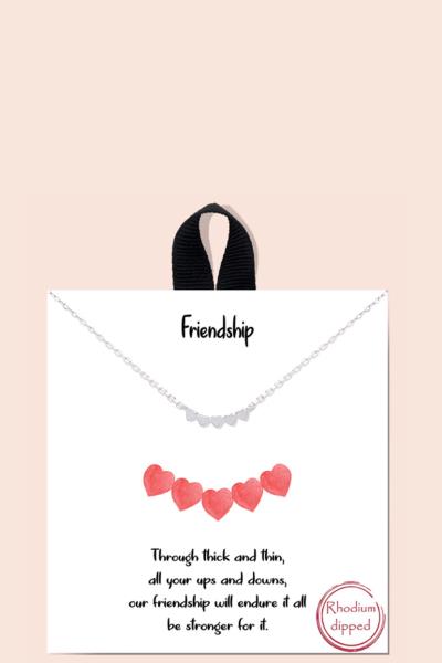 BLB FRIENDSHIP DAINTY MESSAGE NECKLACE