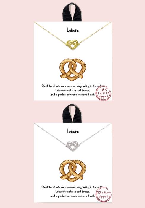 18K GOLD RHODIUM DIPPED LEISURE NECKLACE