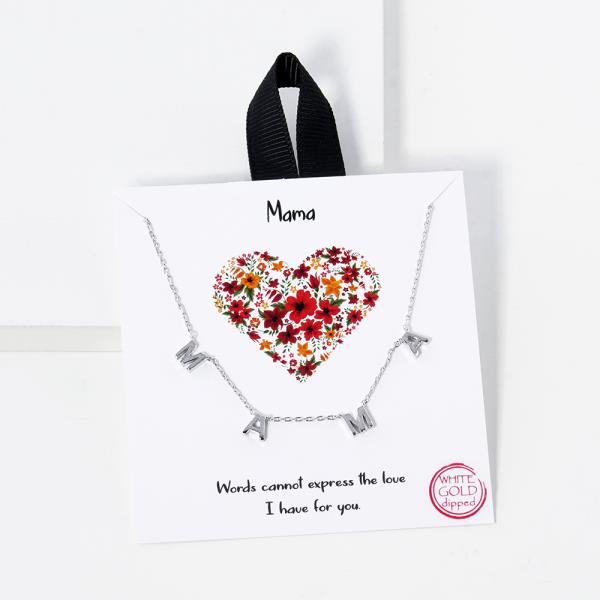 BLB MAMA CHARM MESSAGE NECKLACE